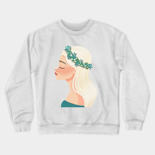 Blooming beauty Crewneck Sweatshirt by Snowdrop Arts